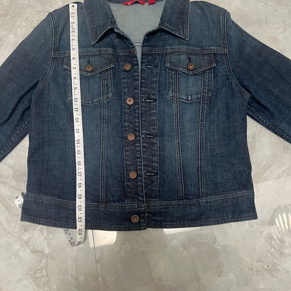 Express Dark Blue Denim Jacket - Picture 8 of 9